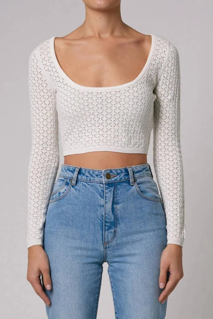 Rolla's Rolla'S - Diamond Knit Scoop Top 1