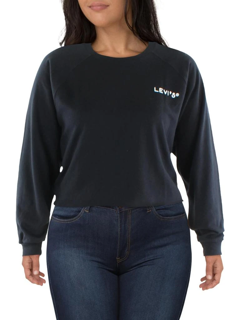 Levi's Plus Womens Cotton Logo Pullover Top 1