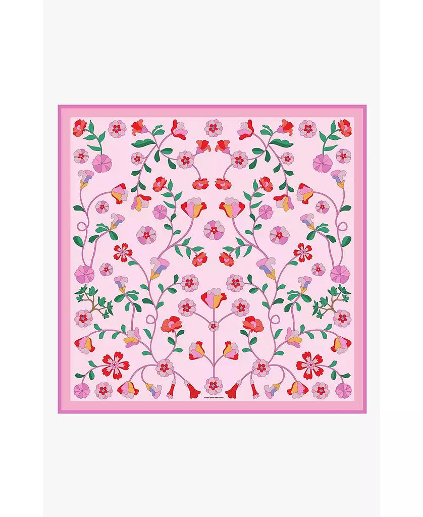 Jessie Zhao New York Blush Botanica Double Sided Silk Scarf