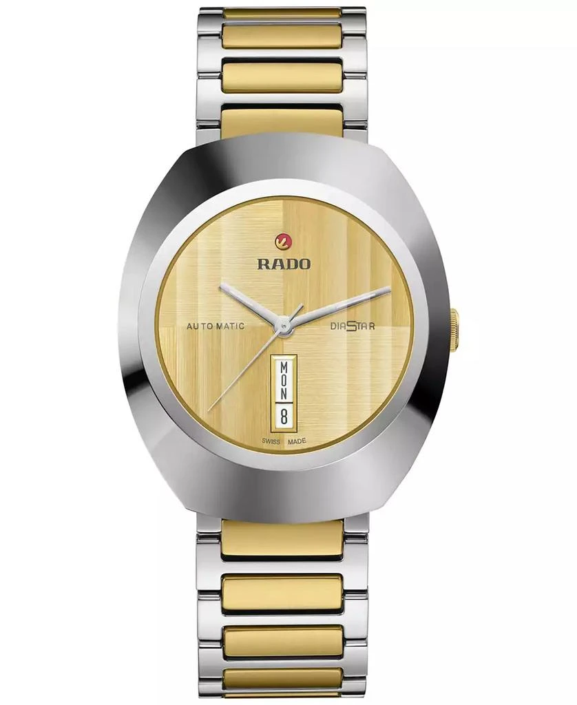 Rado Unisex Swiss Automatic Original DiaStar Two-Tone Stainless Steel Bracelet Watch 38mm 1