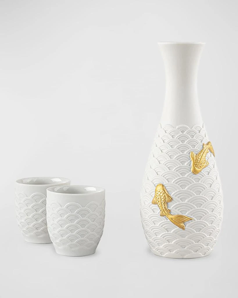 Lladro Koi Sake Set
