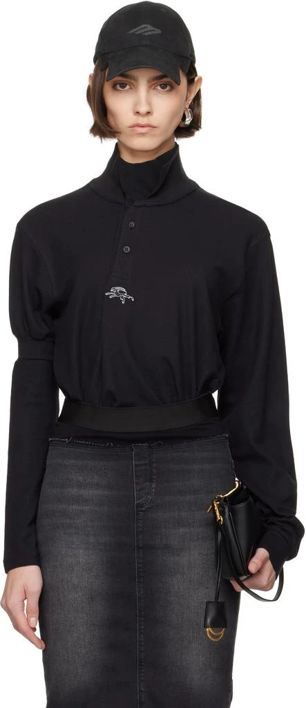 Prototypes Black Twisted L.S. Polo 1