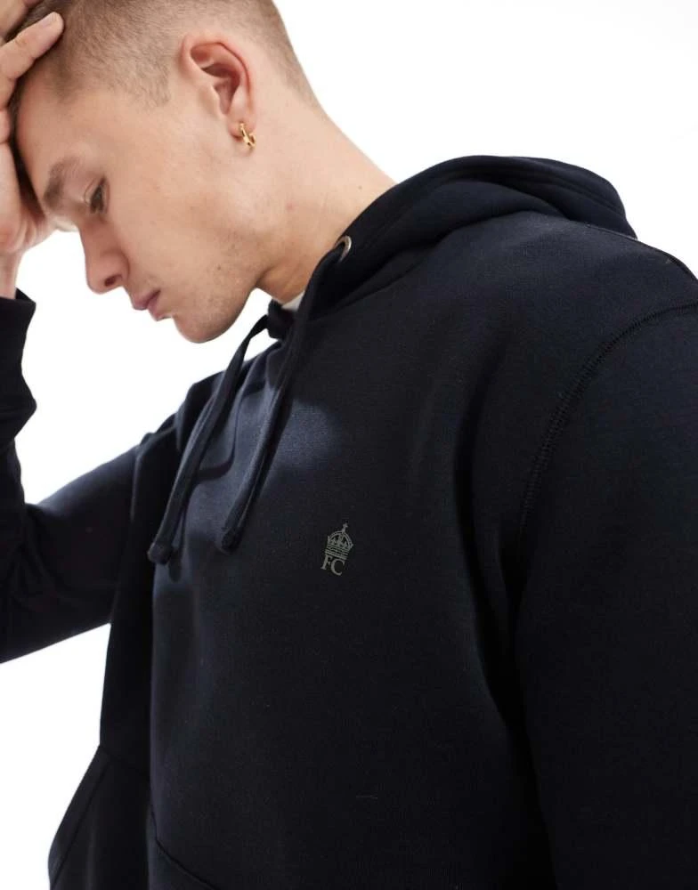 French Connection Mens French Connection classic hoodie in navy 2