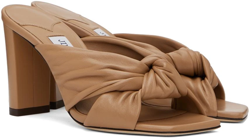 Jimmy Choo Brown Avenue 85 Heeled Sandals 4