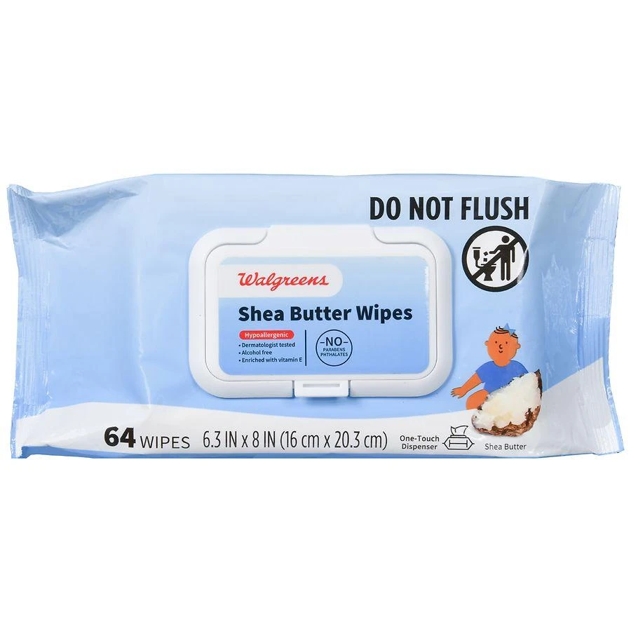 Walgreens Shea Butter Wipes 64 2