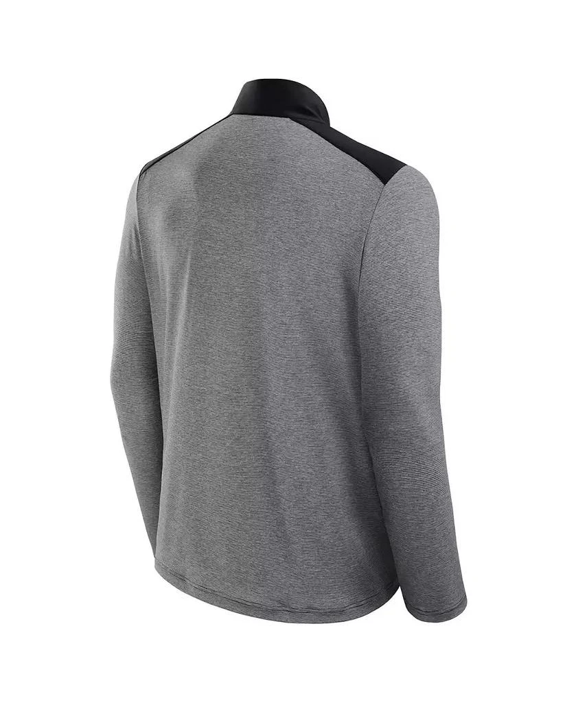 Fanatics Men's and Women's Black/Heather Gray Pittsburgh Steelers Front Office Tonal Full-Zip Jacket 3