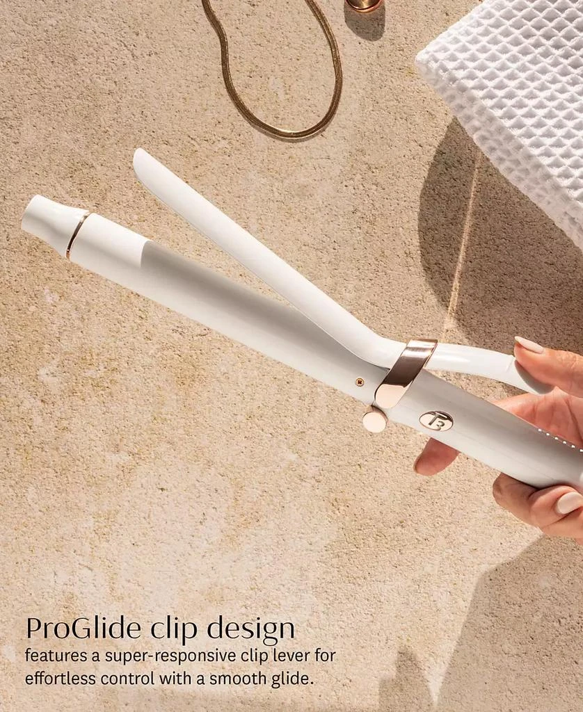 T3 SinglePass Curl X 1.25" Ceramic Extra-Long Barrel Curling Iron in Satin Blush 8