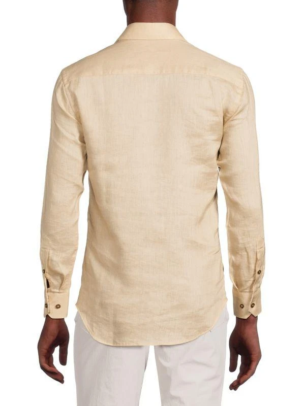 Bertigo Contrast Cuff Linen Sportshirt 2