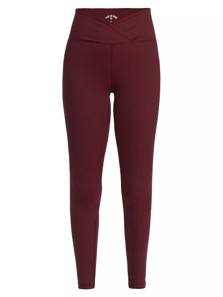 Year of Ours Veronica Ribbed Cross-Over Leggings