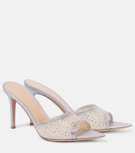 Gianvito Rossi Rania 85 embellished mules 1