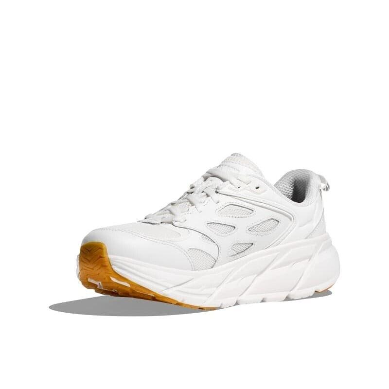 Hoka One One One One Clifton L 1160050-WWH Sneakers Unisex White Running Shoes TF5907 (White,13)
