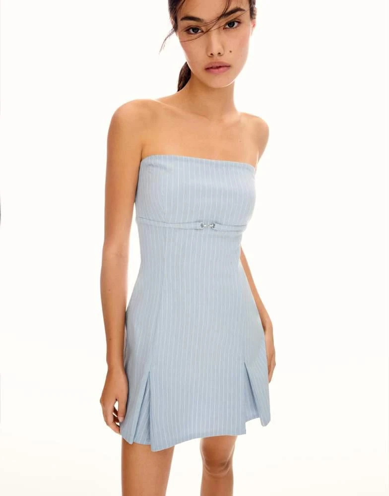 bershka dress blue BERSHKA. Short blue velvet dress. Size XS  Hibuy market
