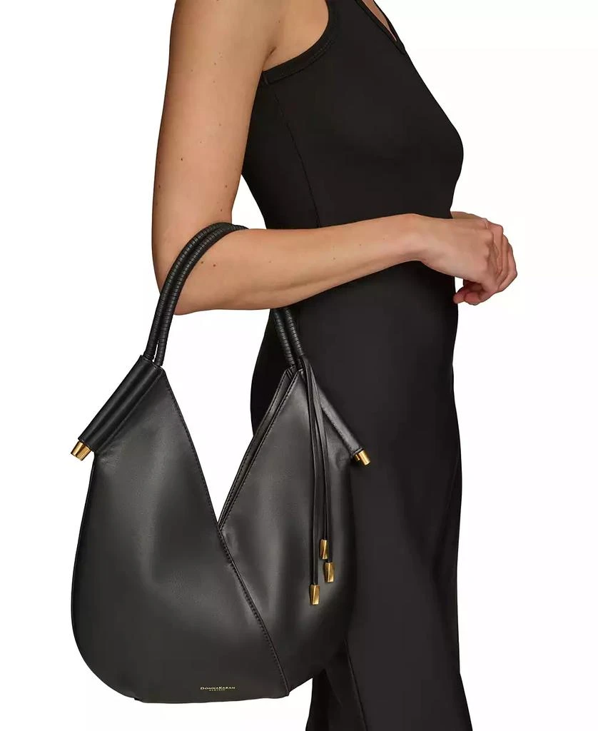 Donna Karan New York Donna Karan Baldwin Small Shoulder with Leather Wrapped Rounded Handle 8