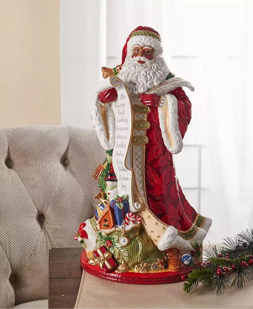 Fitz and Floyd Holiday Home African American Santa Figurine 6
