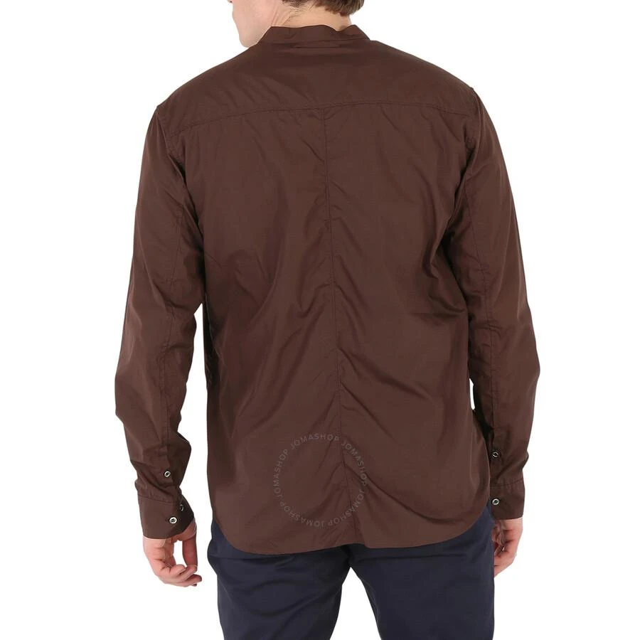 Undercover Brown Patch Detail Ruched Cotton Shirt 3