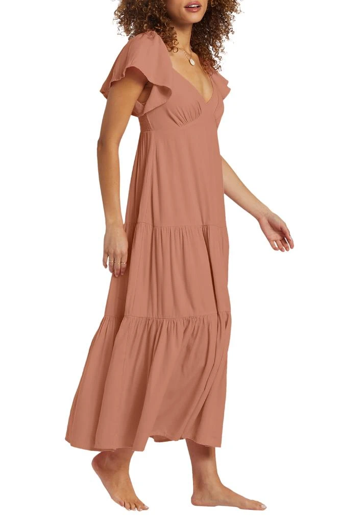 Billabong Last Light Flutter Sleeve Midi Dress 3
