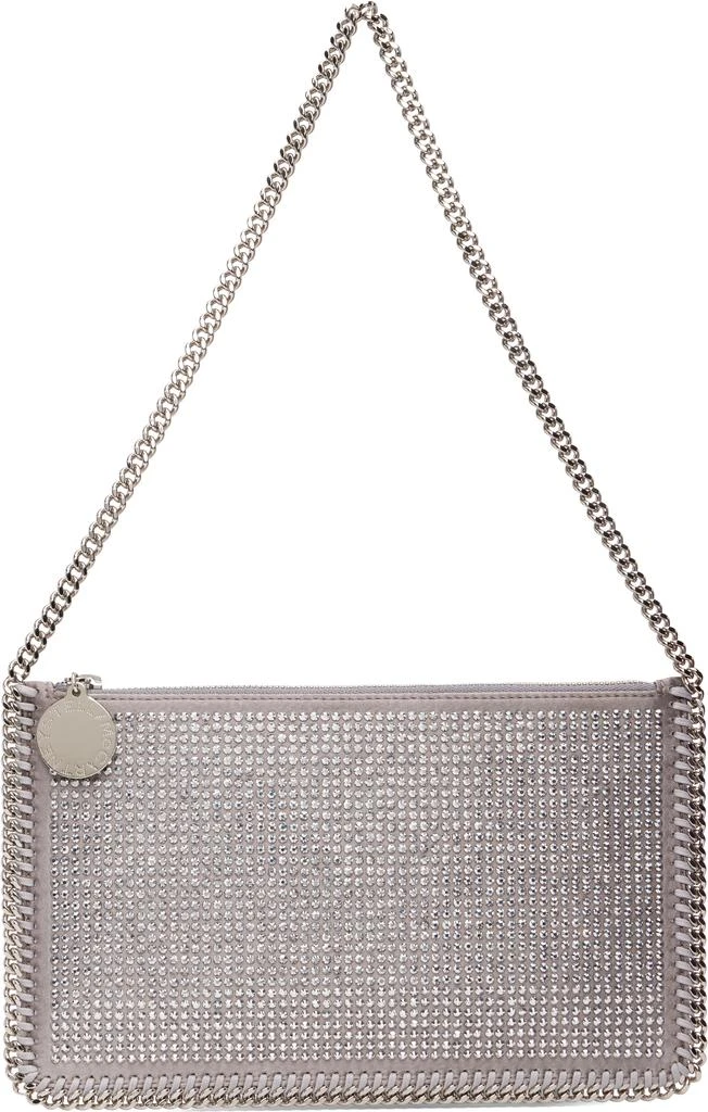 Stella McCartney Silver Falabella Crystal Pochette Shoulder Bag 1