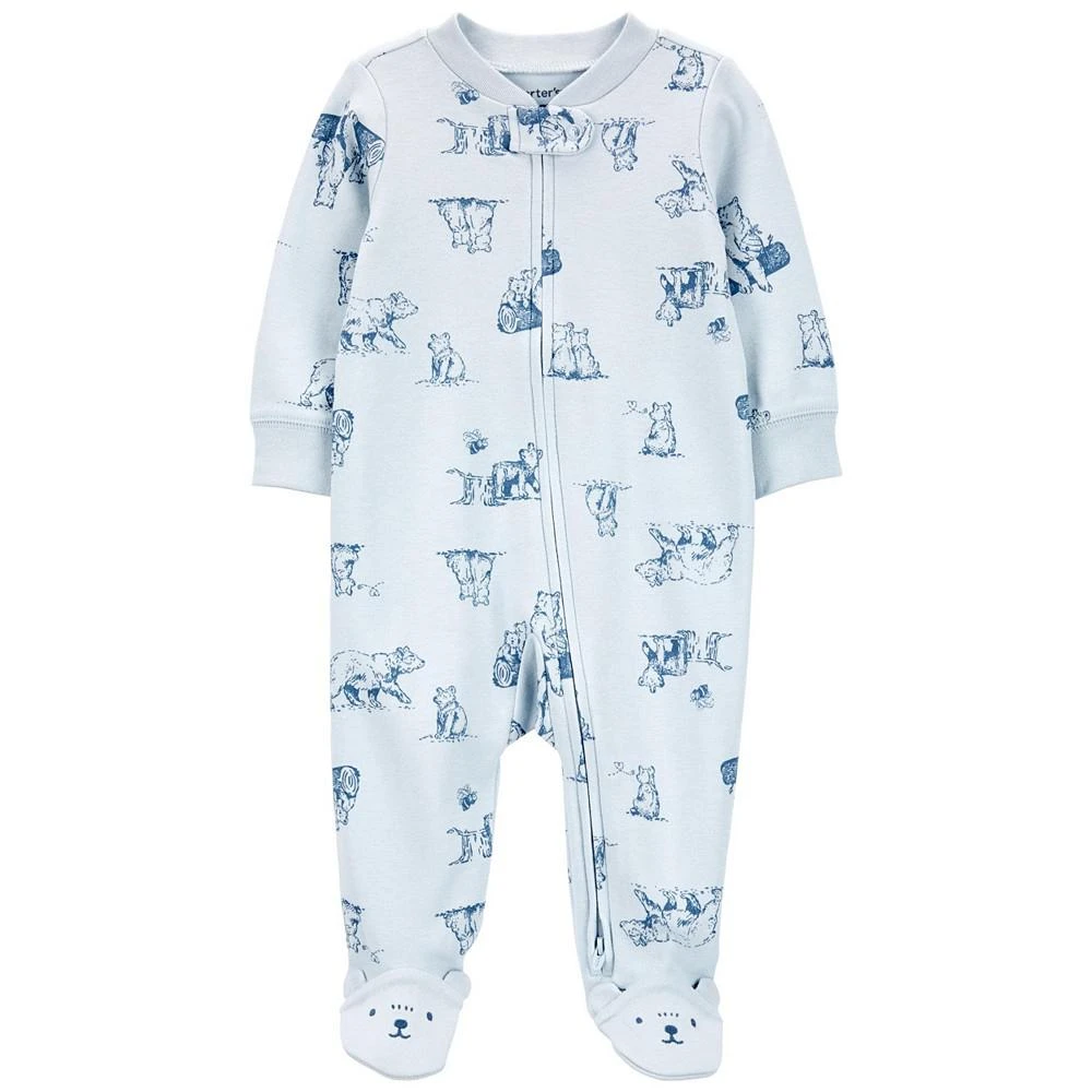 Carter's Baby Boys Bear Zip Up Cotton Sleep and Play 1