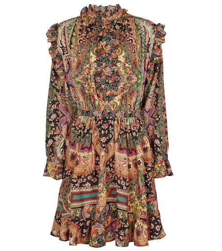 ETRO Paisley wool and silk minidress 1
