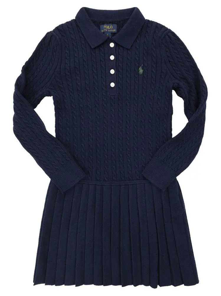 Ralph Lauren Polo Ralph Lauren Kids Cable Knit Polo Dress