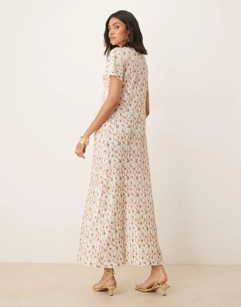 asos womens midi dresses - CREAM