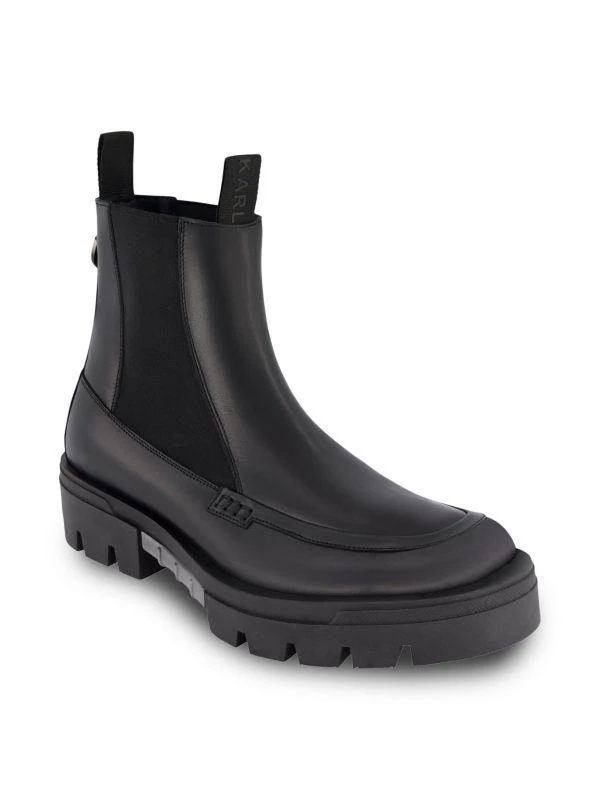 Karl Lagerfeld Paris Paris White Label Apron Toe Leather Chelsea Boot 2