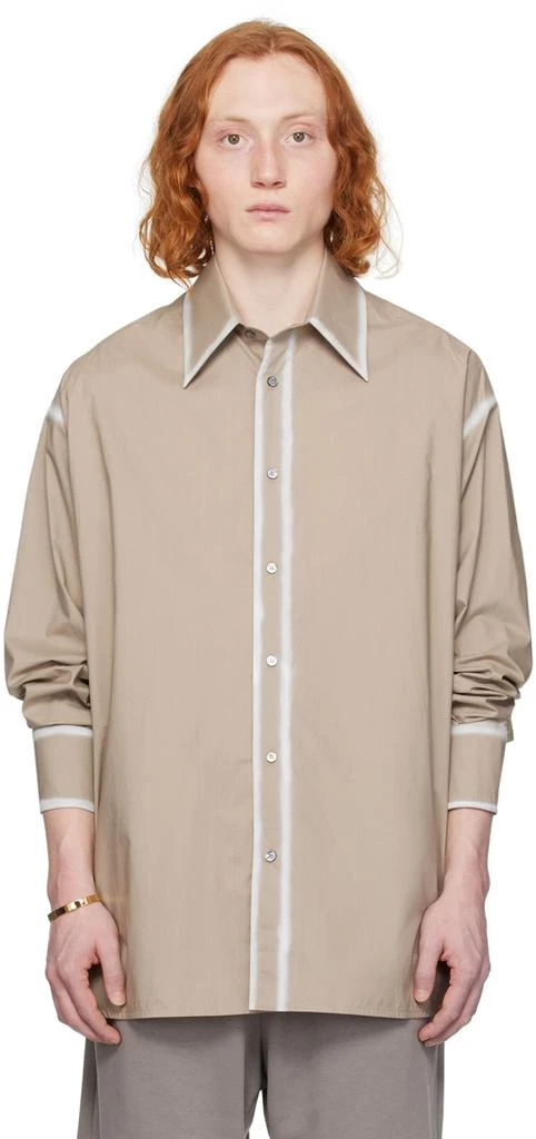 MM6 Taupe Faded Shirt 1