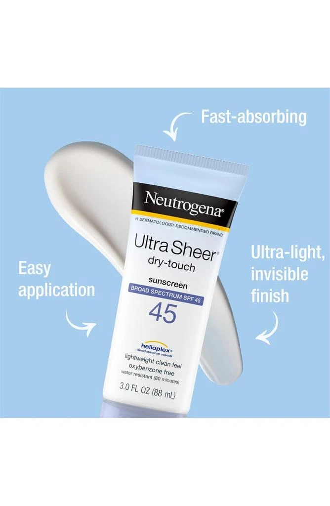 NEUTROGENA Ultra Sheer Dry-Touch SPF 45 Sunscreen - Set of 2 5