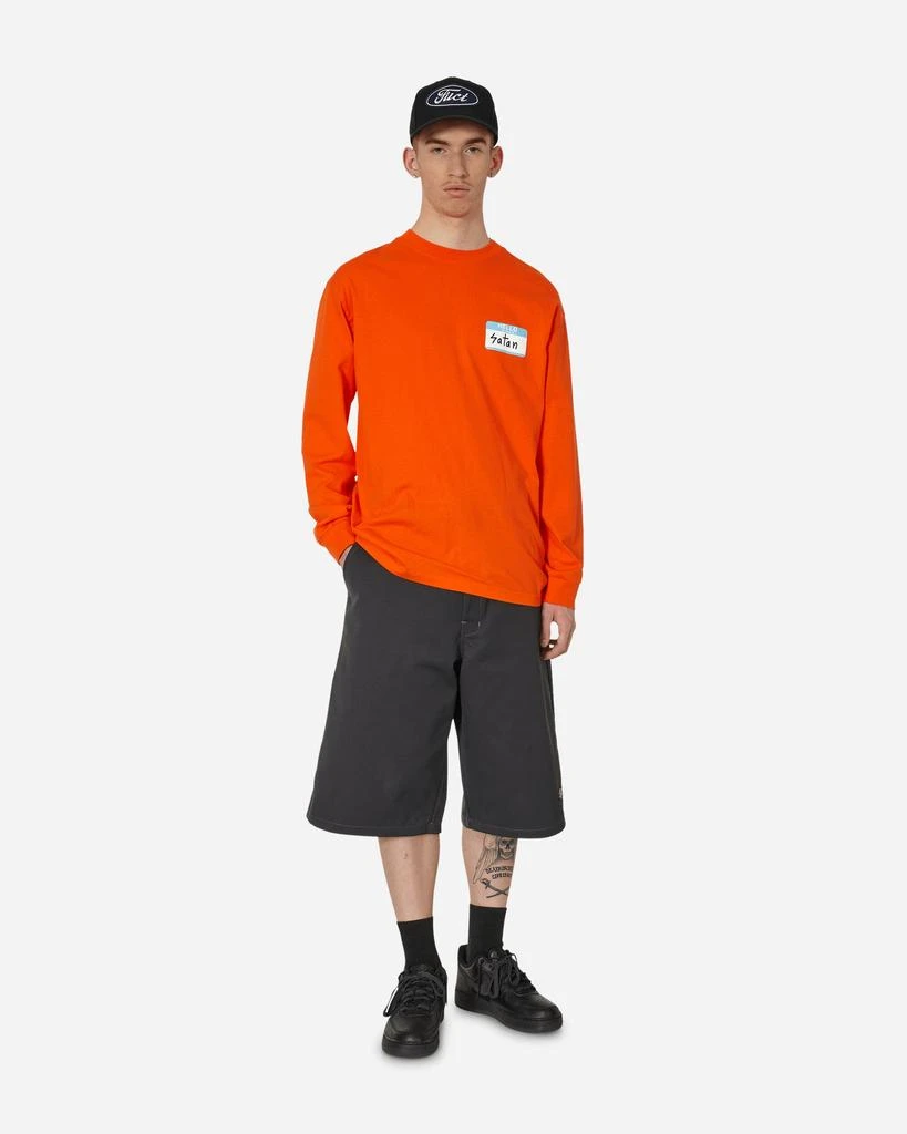 FUCT Hello My Name Is Satan Longsleeve T-Shirt Orange 4