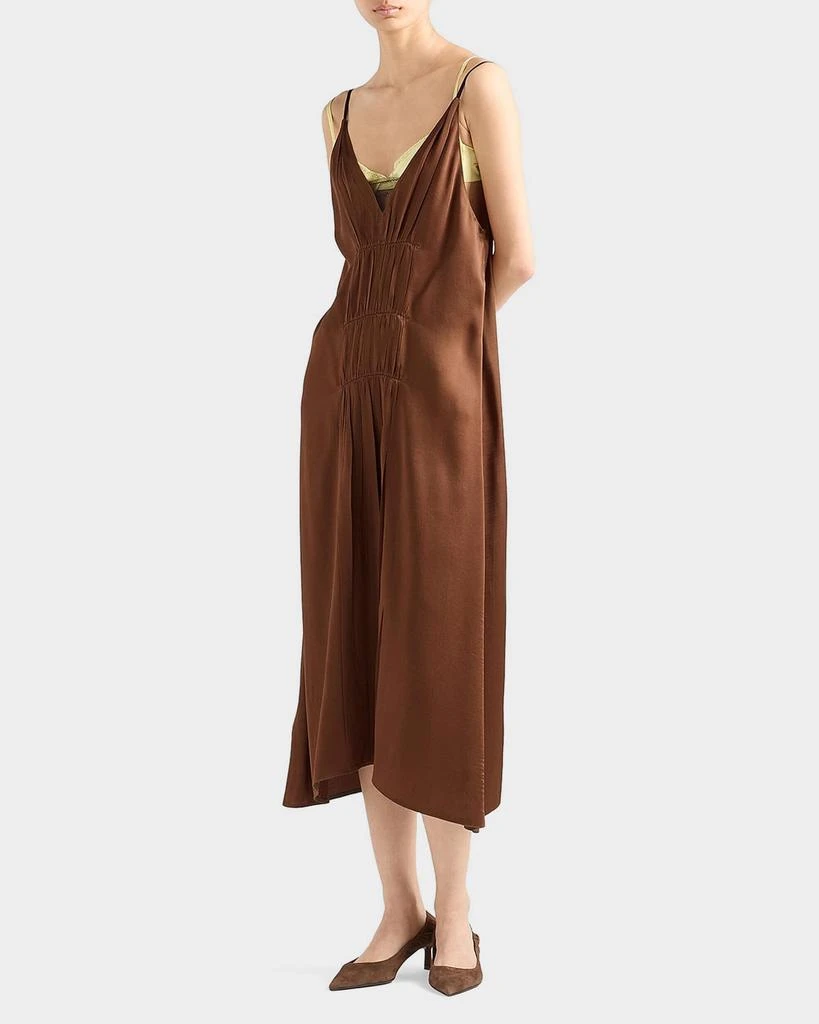 Prada Satin Crepe Midi Slip Dress 2
