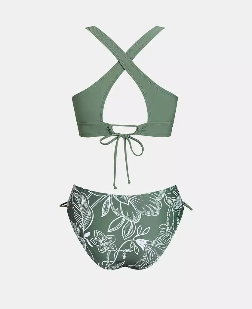 classic snakes crisscross bra-style bikini top Images... Cupshe Women's Wide Strap Crisscross Tie Side Bikini Set - Outdoor ...