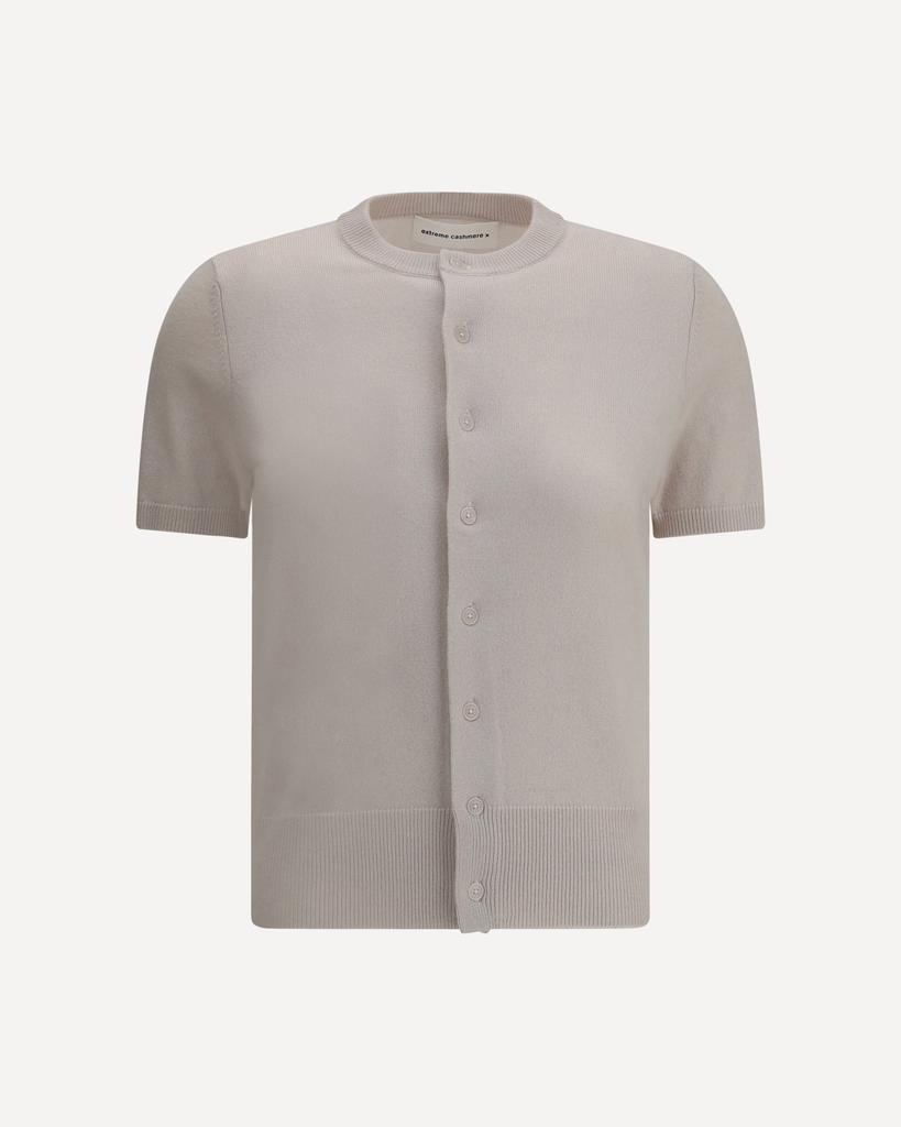 Extreme Cashmere Short-sleeve Cardigan