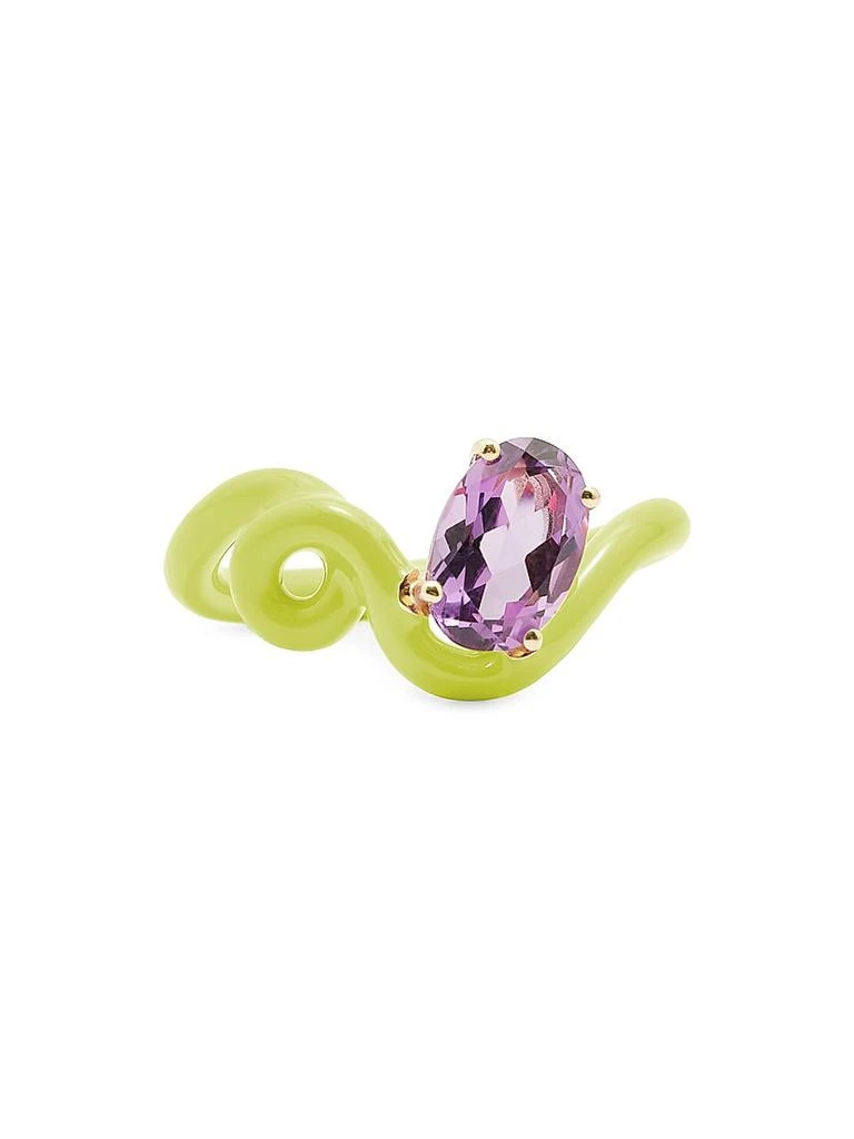 Bea Bongiasca You
re So Vine Goldtone, Enamel
Amethyst Ring