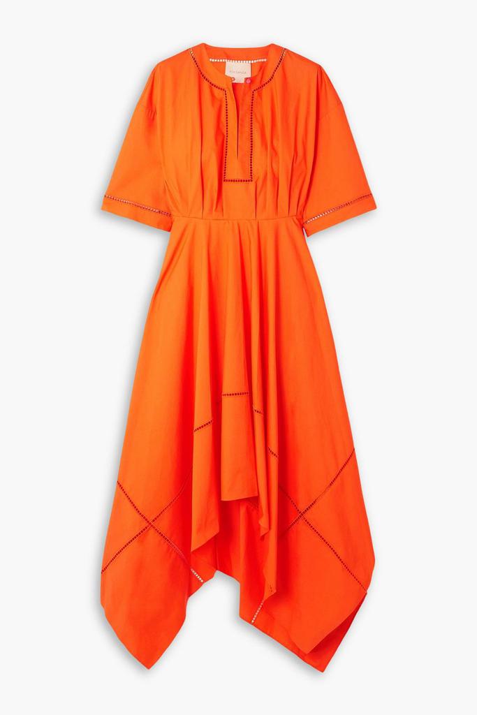 ROKSANDA Talita asymmetric organic cotton-poplin midi dress