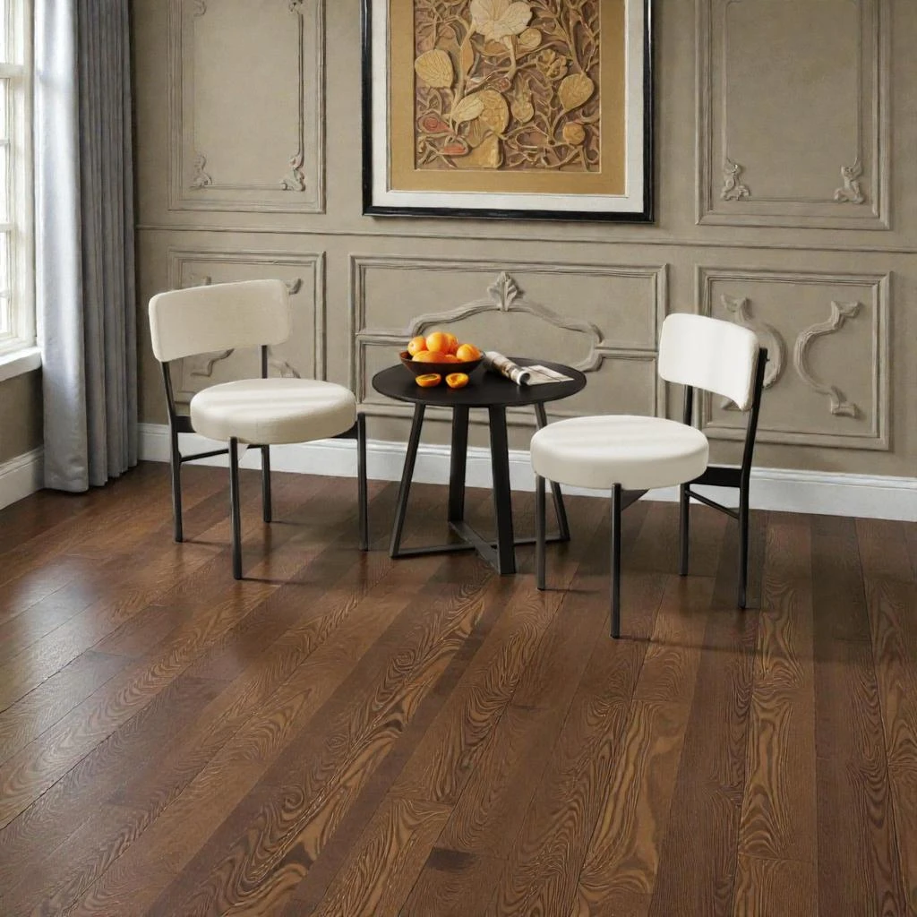 Hivvago Pair of 2 Dining Chairs with Cushioned Seats and Supportive Curved Back 4