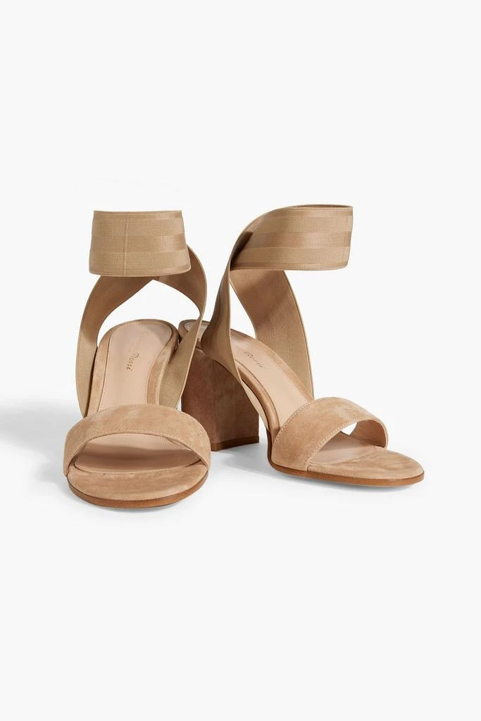 Gianvito Rossi Emily suede and stretch sandals 2