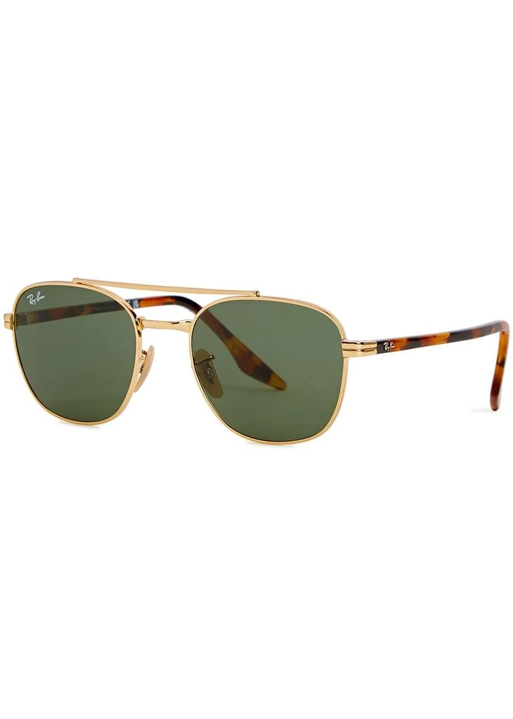 Ray-Ban Gold-tone aviator-style sunglasses