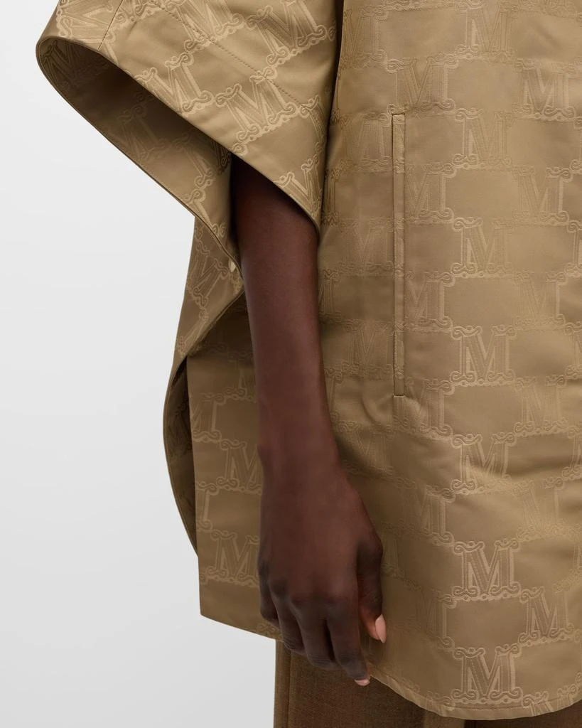 Max Mara Monogram Hooded Cape 7