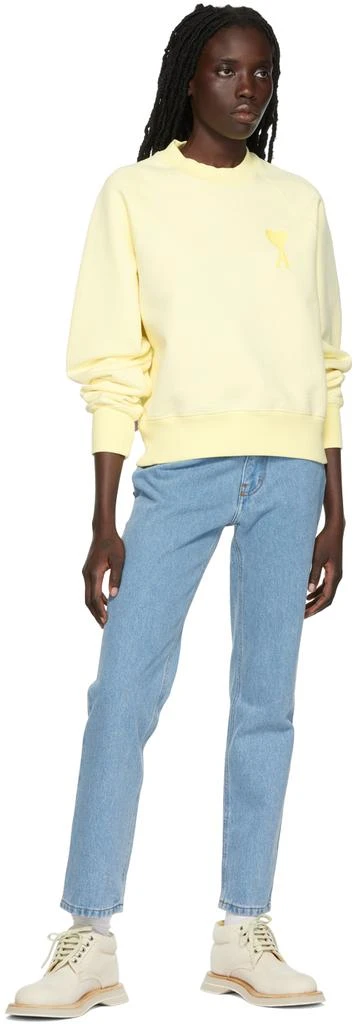 AMI Yellow Ami de Cœur Sweatshirt 4