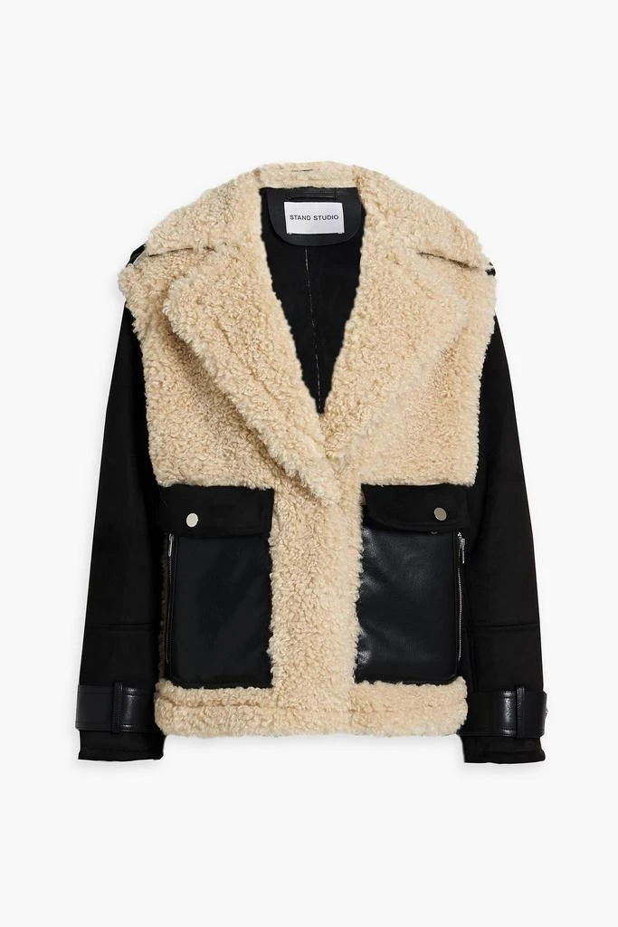 STAND STUDIO Meara faux shearling jacket 1