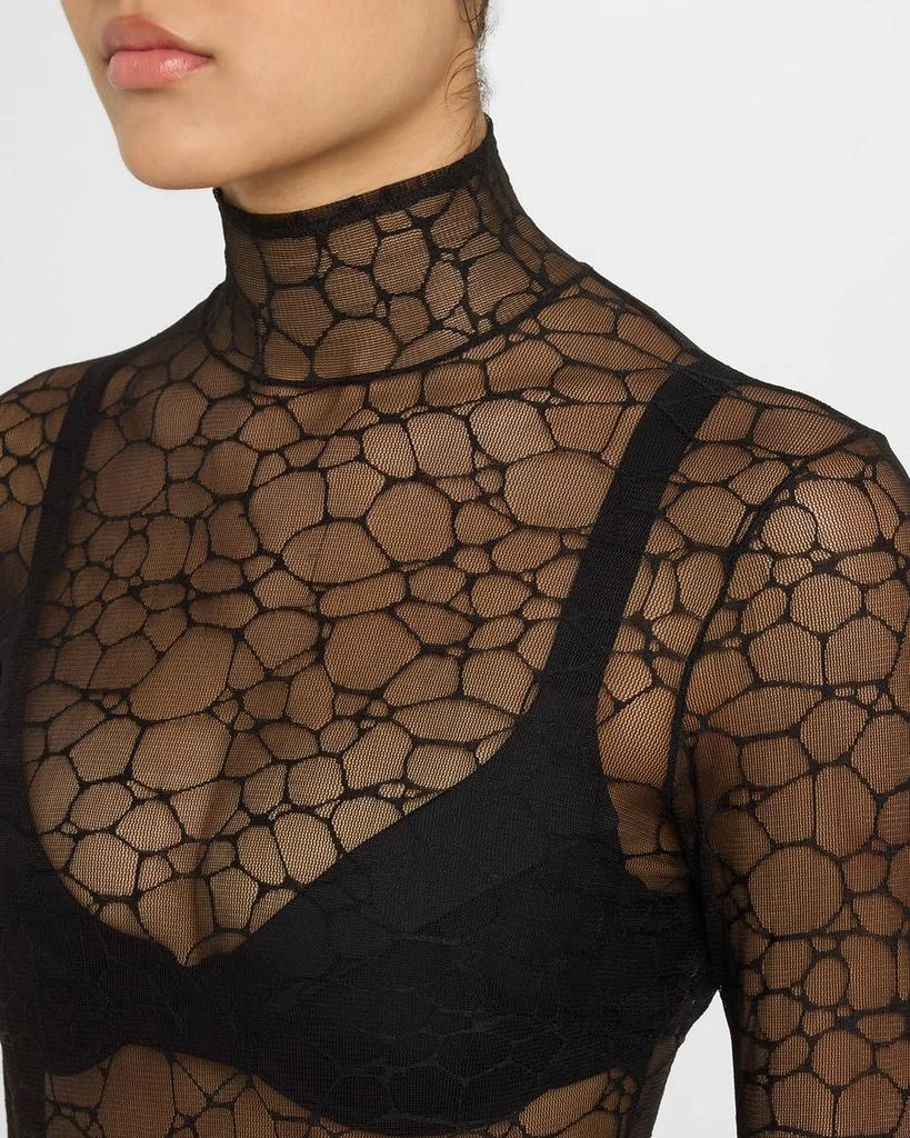 Kiki De Montparnasse Crystalline Turtleneck Lace Bodysuit 5