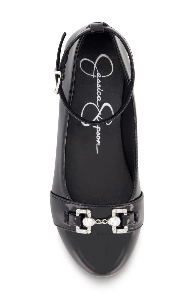 Jessica Simpson Kids' Amy Bit Embellished Ankle Strap Flat 5