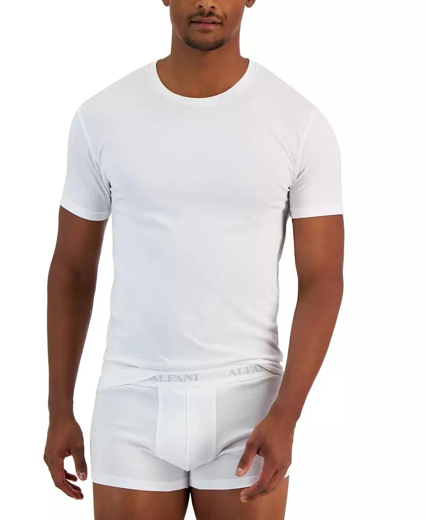 Alfani Men's 4-Pk. Slim-Fit Solid Cotton Undershirts, Created for Macy's 1
