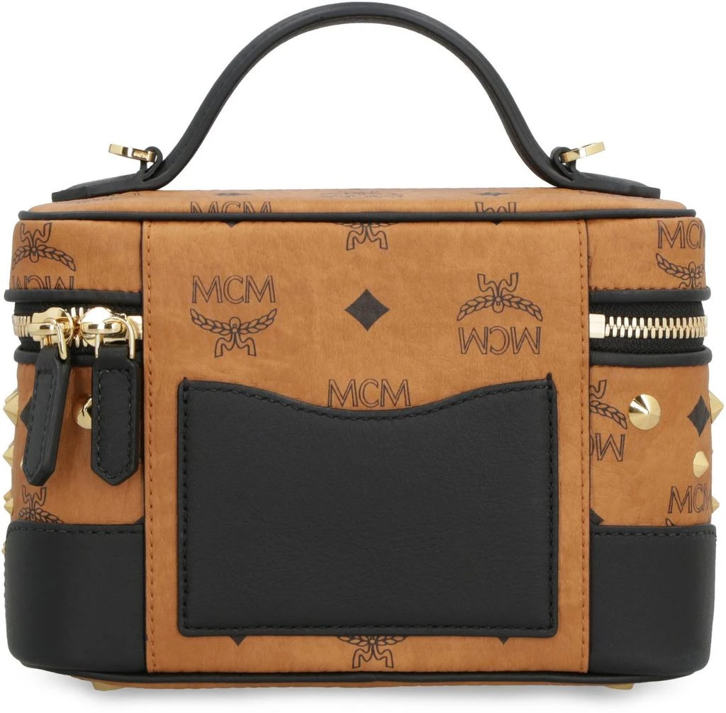 MCM MCM Logo Printed Zip-Up Wash Bag 2