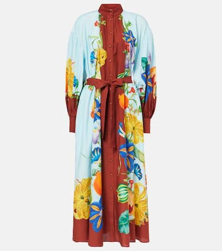 ALÉMAIS Dahlia cotton and silk shirt dress 1