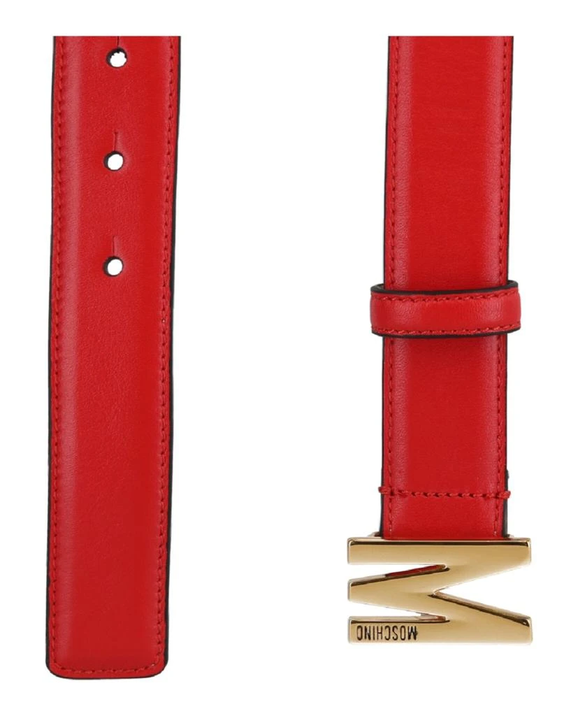 Moschino Leather M-Plaque Belt 2