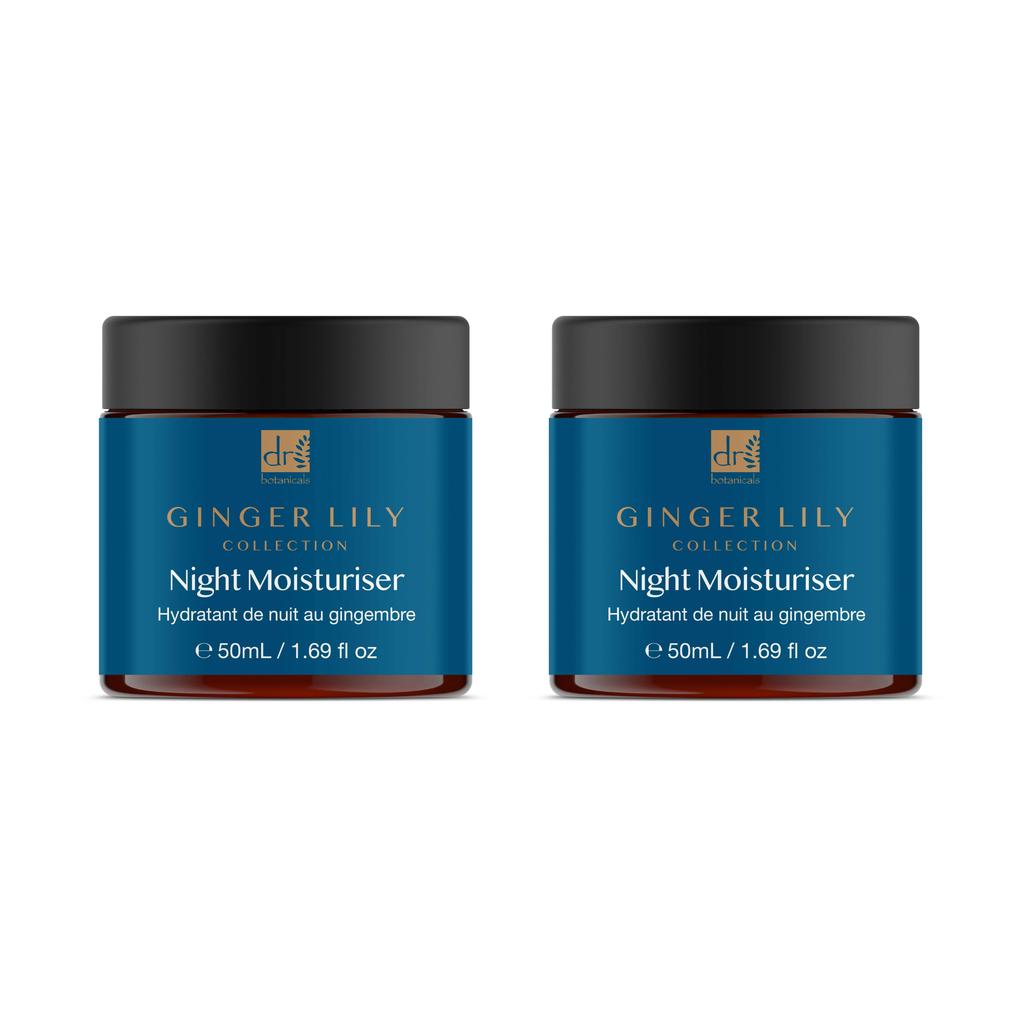 Dr. Botanicals Gingerlily Night Moisturizer 50ml Twin Value Savings Pack