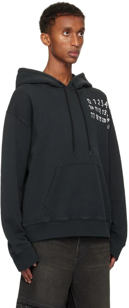 MM6 Black Logo Hoodie 2