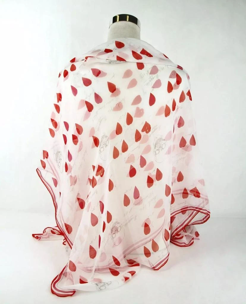 Alexander McQueen Alexander McQueen Chiffon Silk Petal Skull Print Shawl 5