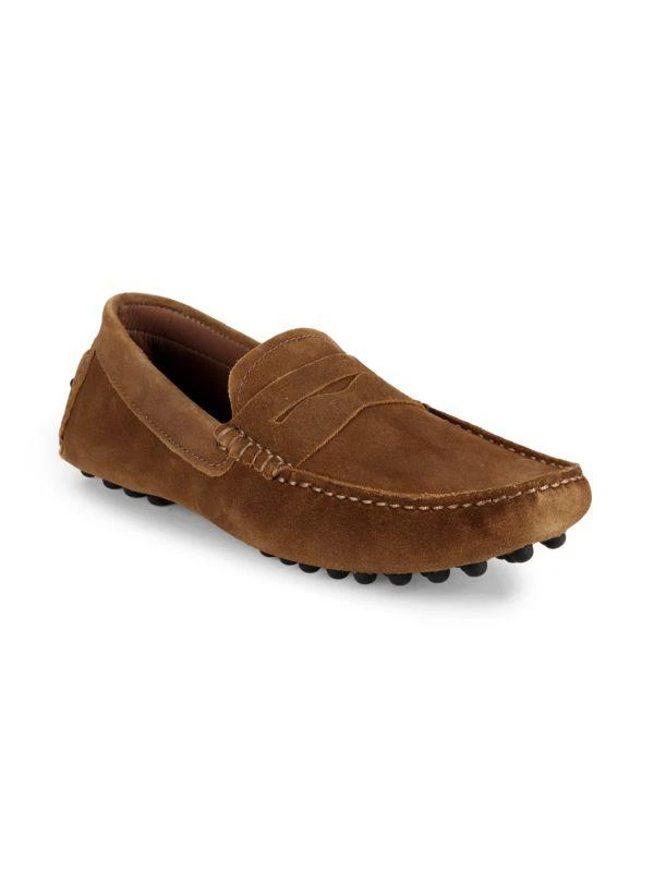Massimo Matteo Suede Driving Penny Loafers 2
